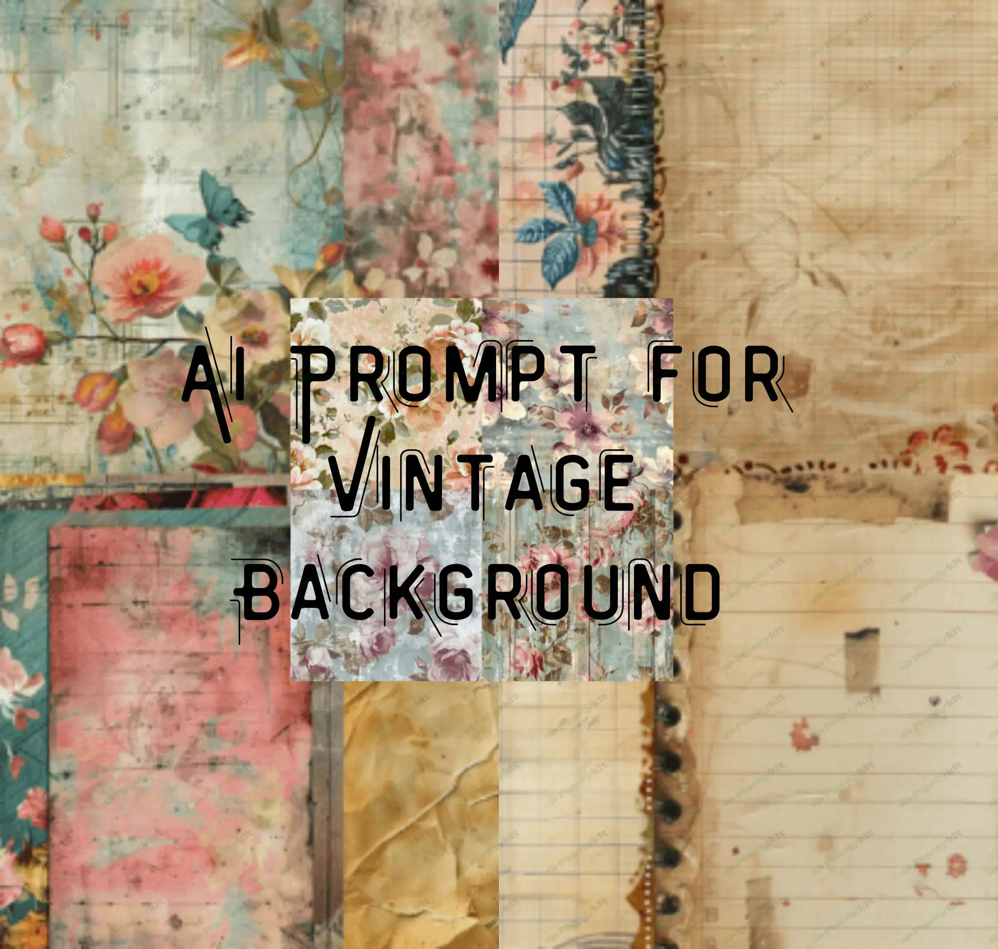 AI Vintage Background | High-Resolution Digital Download | Retro Aesthetic Wallpaper | Printable Vin