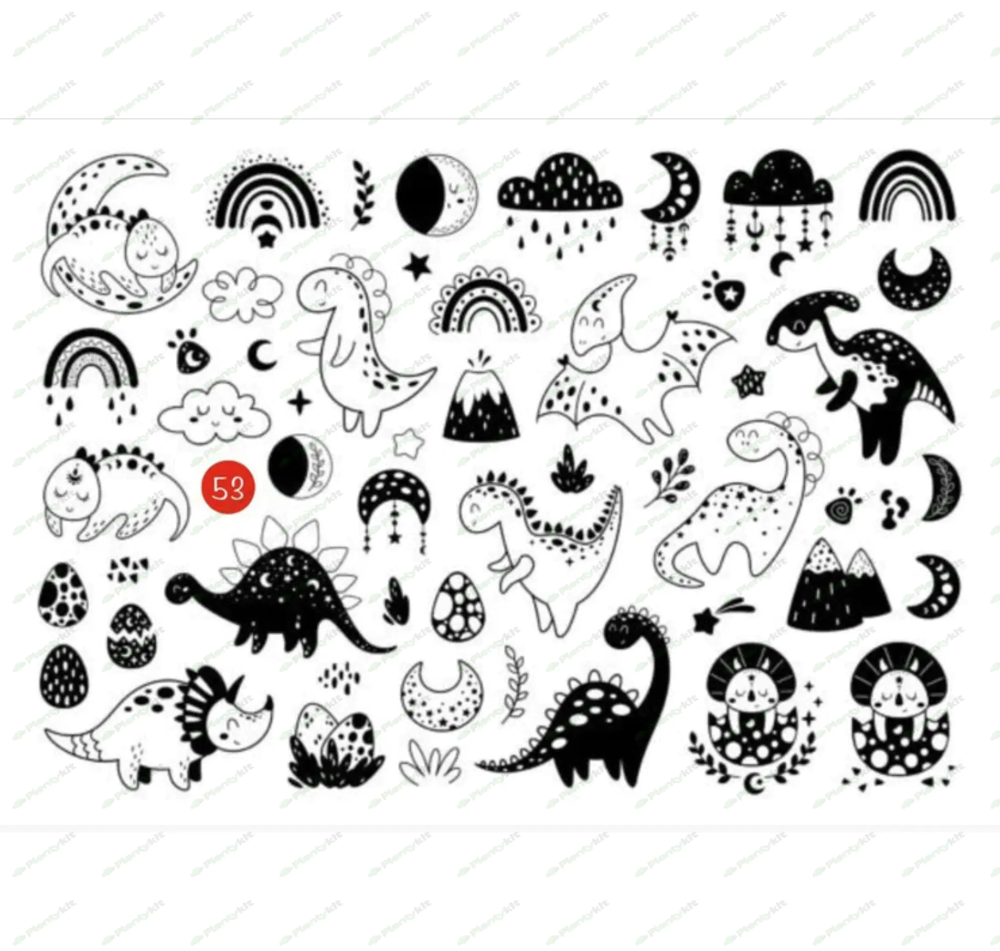 Black-Dinosaur-Clipart-Dinosaur-Svg-Graphics.DINOSAUR SVG