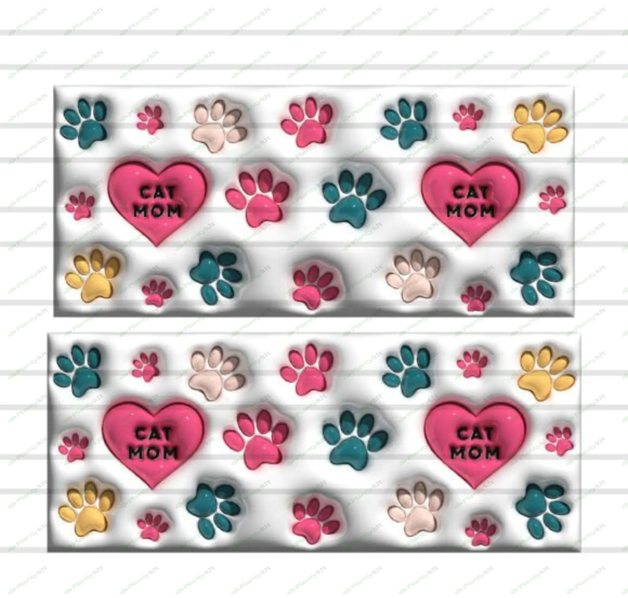 3D Inflated Mug Wrap Heat Press