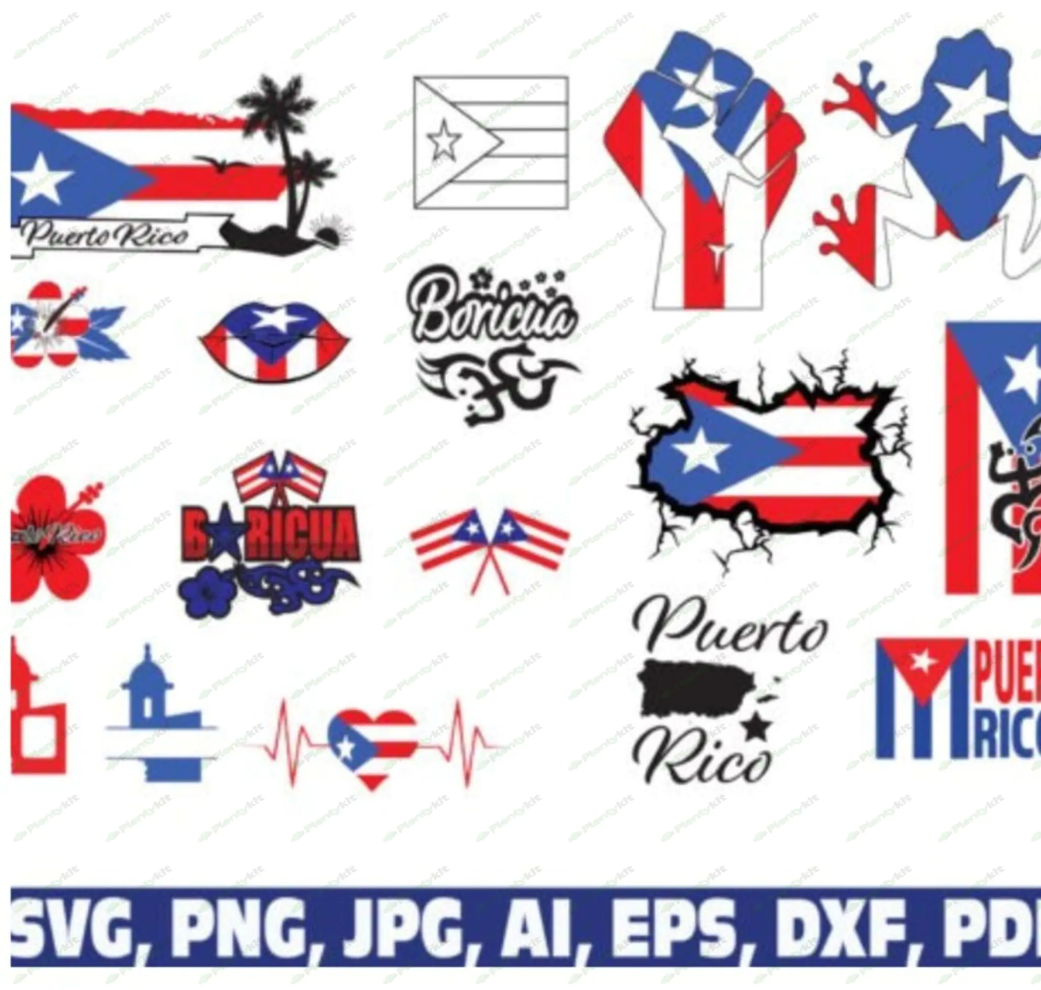 Puerto Rico Svg, Puerto Rico Flag Svg, Puerto Rico Flag, Puerto Rican Svg, PuertoRICO.