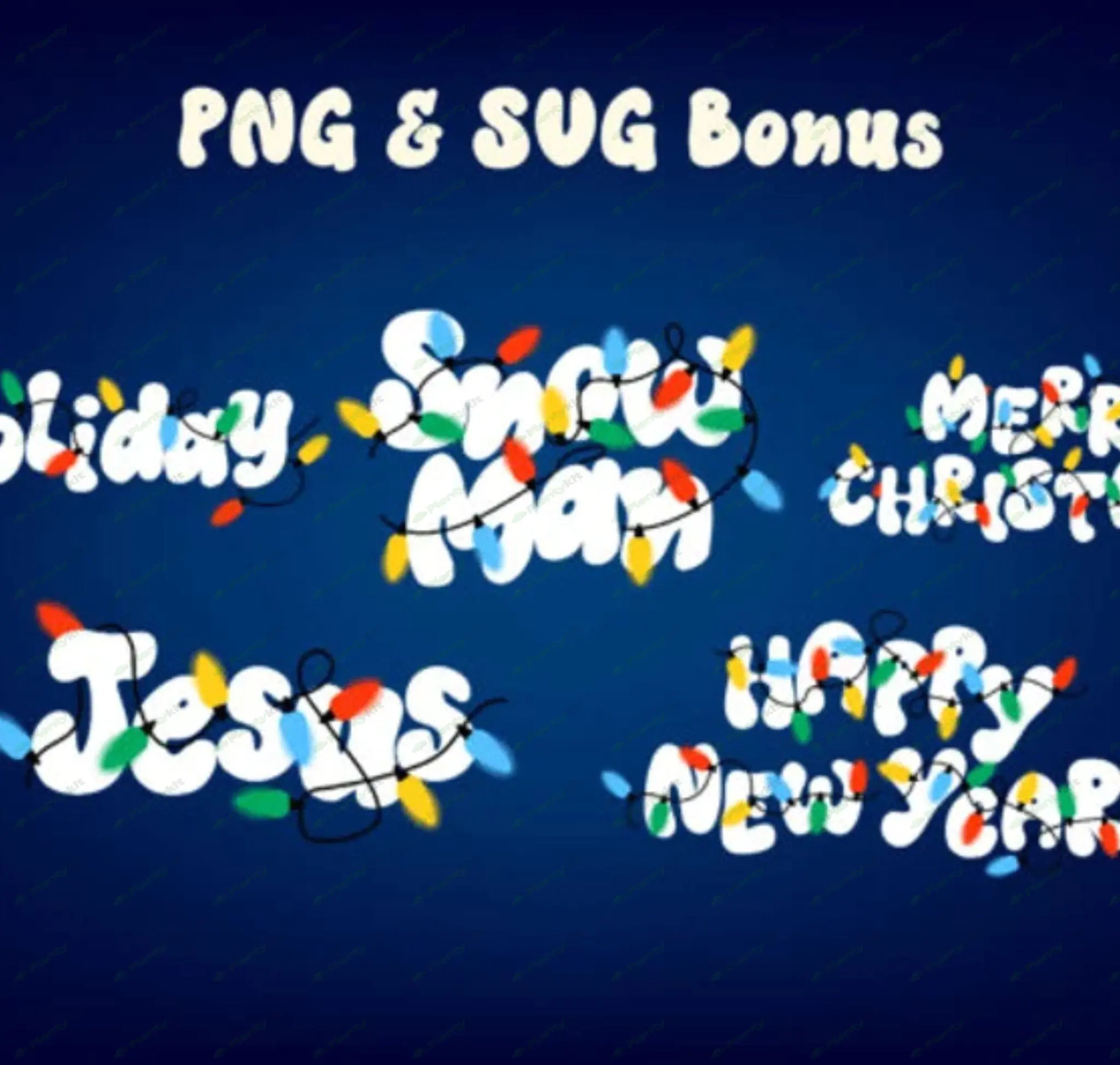 Font-Christmas Lights