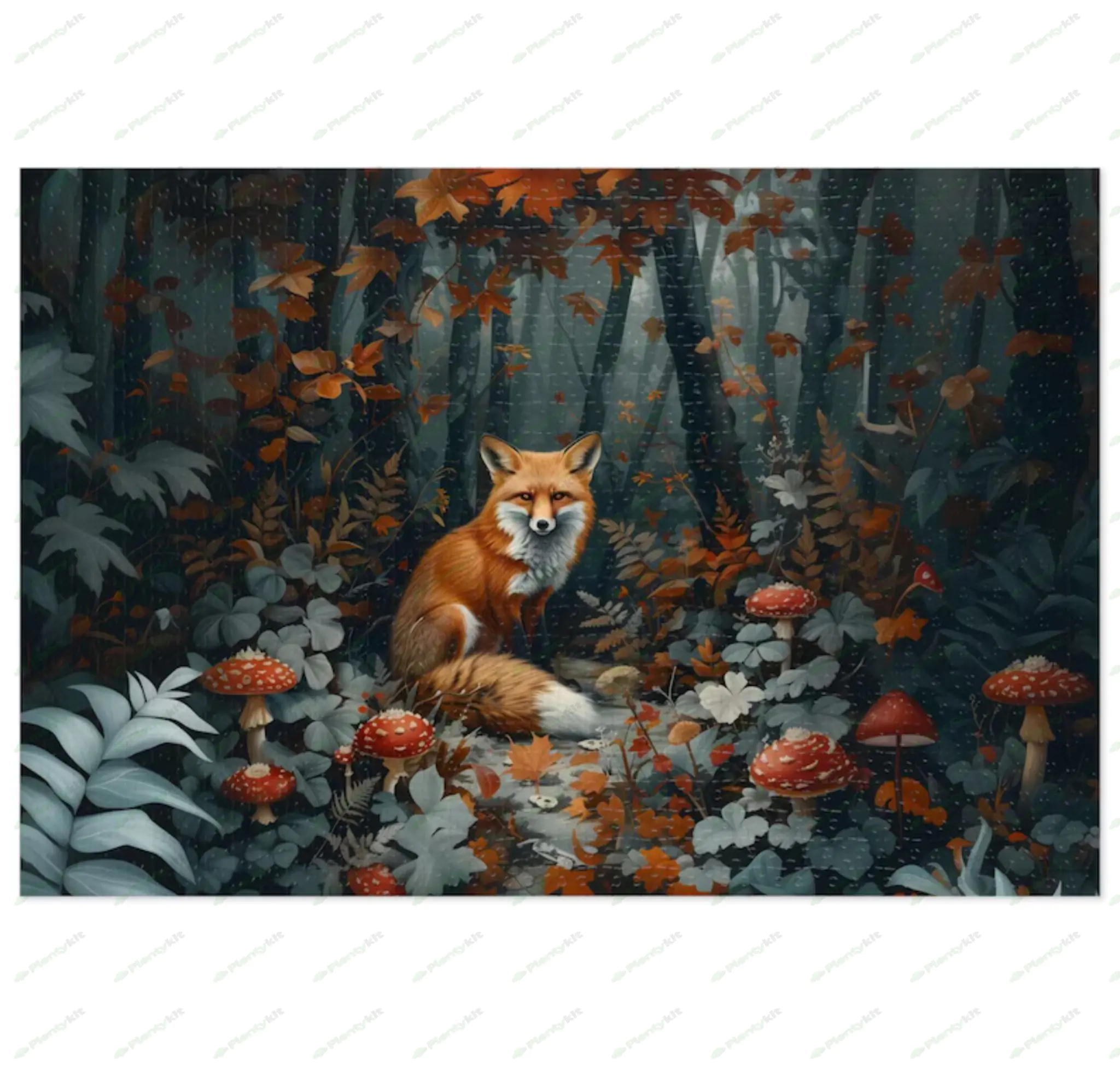 Enchanting Fox Jigsaw Puzzle - Vibrant 1000-Piece Wildlife Scene for Adults