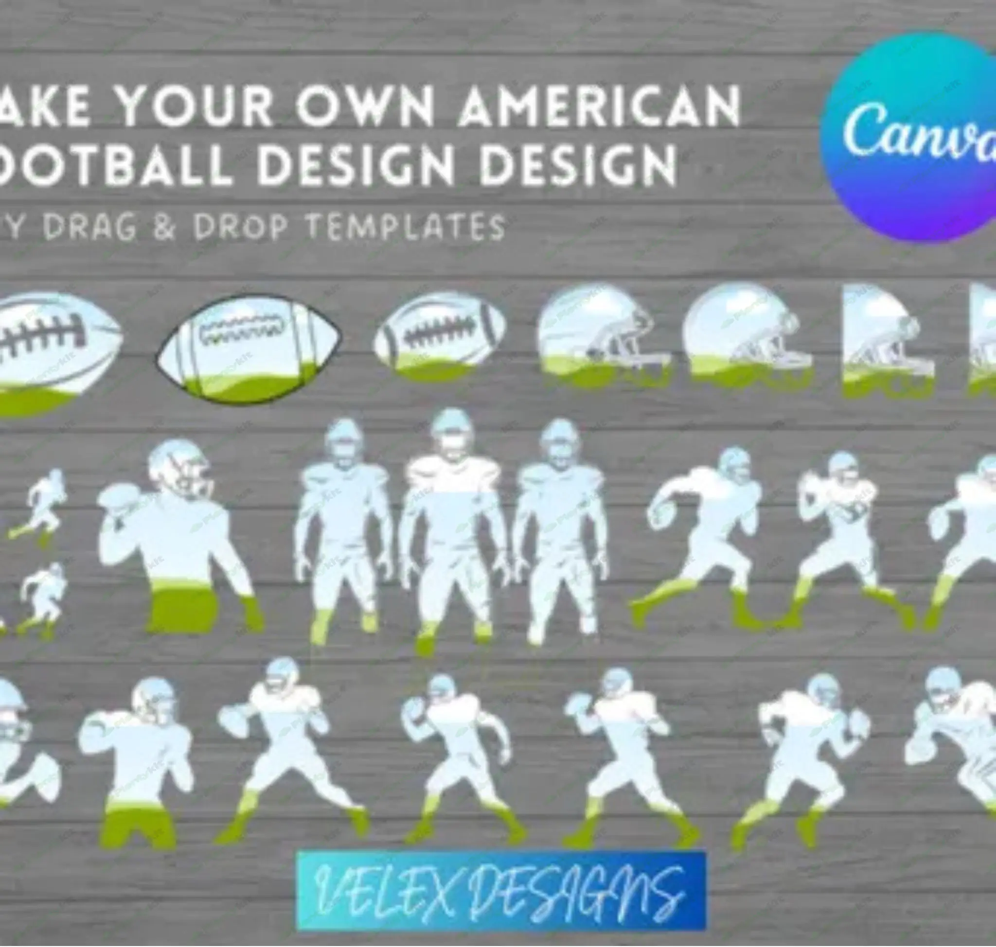 Football Mascot Shirt Editable Canva Template, Photo Collage Shirt, Canva Editable Template