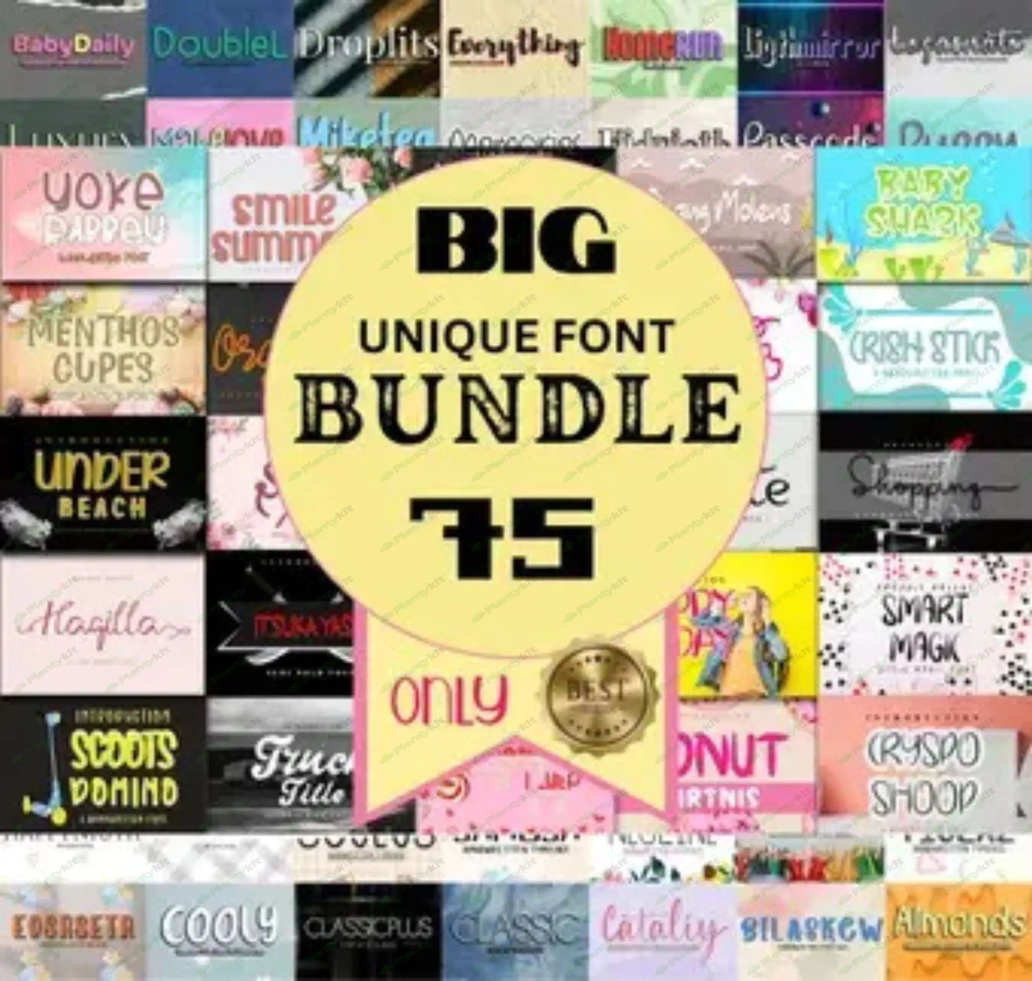 Modern Retro Font Bundle Collection - Font Bundle, Cricut Font, Font Bundle for Cricut, Groovy Fonts