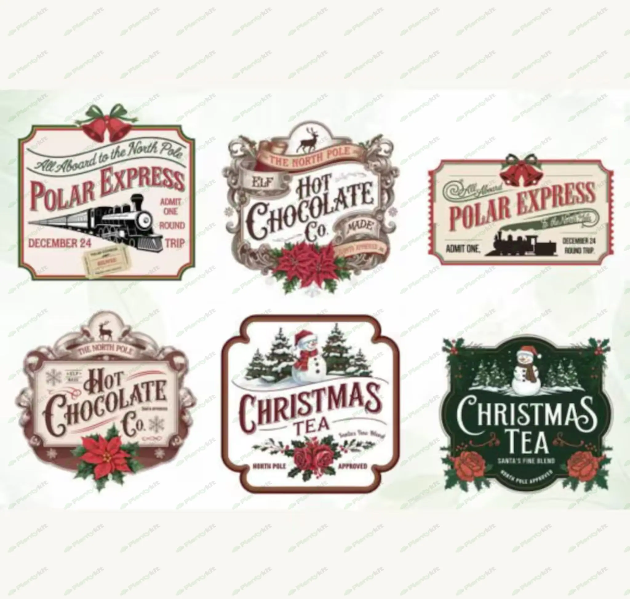 Vintage Christmas Girl and Candle Lantern Digital Image Wall Art/Gift Tags/Cards/Labels/Logos/TAGS
